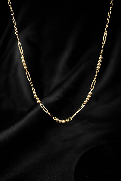 Altınkesesi 14 Ayar Altın İtalyan Toplu Ataç Kolye