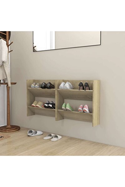 Concept Επιτοίχια παπουτσοθήκη, 2 τεμ., δρυς sonoma, μοριοσανίδα 60x18x60 cm