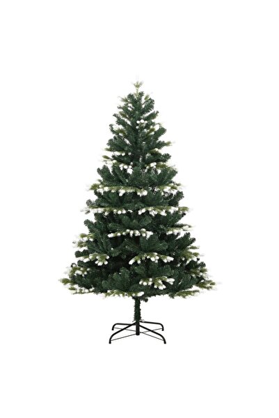 Concept Brad de Crăciun artificial cu balamale și zăpadă pufoasă 180 cm