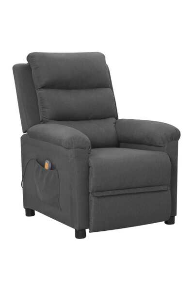 Concept Πτυσσόμενη πολυθρόνα μασάζ, σκούρο γκρι, ύφασμα