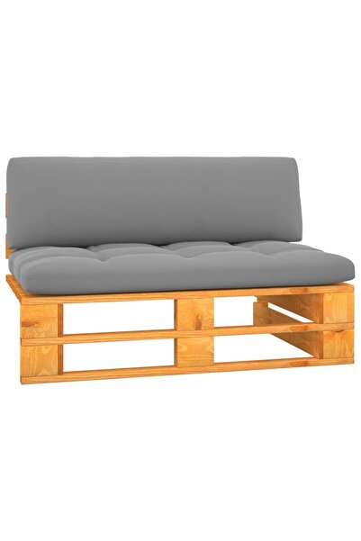 Concept Canapea colțar de grădină paleți, maro miere, lemn pin tratat