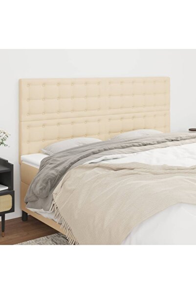 Concept Tăblii de pat, 4 buc, crem, 100x5x78/88 cm, textil