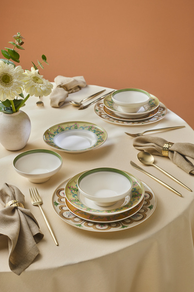 Karaca Forever Bone Colosseum 24 Parça 6 Kişilik Yemek Takımı