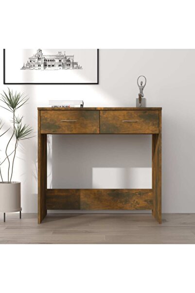 Concept Birou, stejar fumuriu, 80x40x75 cm, lemn prelucrat