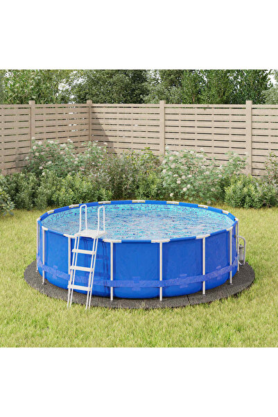 Concept Геотекстилно покривало за басейн, светло сиво, Ø366 см, Полиестер