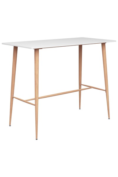 Concept Σετ επίπλων μπαρ, 7 τεμάχια, λευκό και γκρι