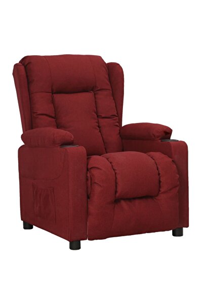 Concept Fotoliu rabatabil, roșu vin, material textil