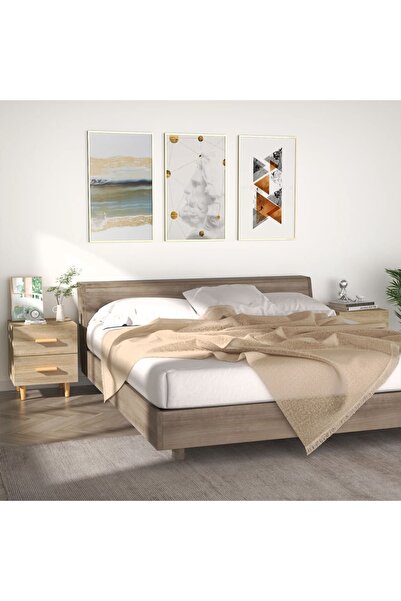 Concept Noptiere, 2 buc., stejar sonoma, 40x35x47,5 cm