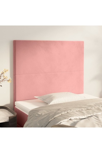Concept Tăblii de pat, 2 buc, roz, 90x5x78/88 cm, catifea