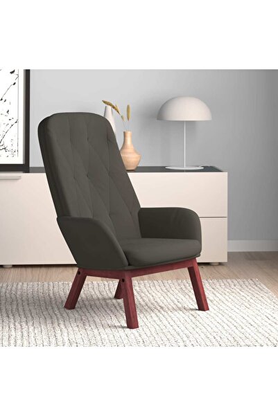 Concept Πολυθρόνα, σκούρο γκρι, Βελούδο