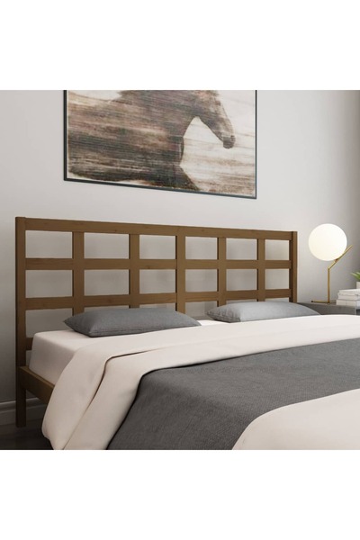 Concept Κομοδίνο, μελί καφέ, 185,5x4x100 εκ., μασίφ ξύλο πεύκου