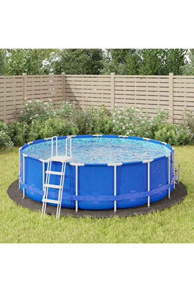 Concept Геотекстилно покривало за басейн, светло сиво, Ø428 см, Полиестер