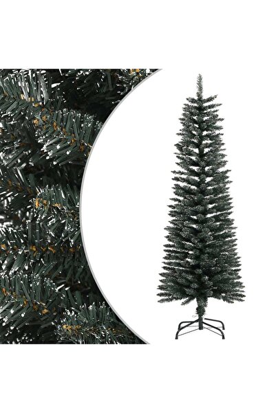 Concept Λεπτό τεχνητό χριστουγεννιάτικο δέντρο με βάση, πράσινο, 120 cm, PVC