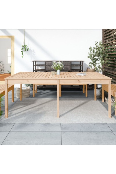 Concept Τραπέζι κήπου, 203,5x100x76 εκ., μασίφ ξύλο πεύκου