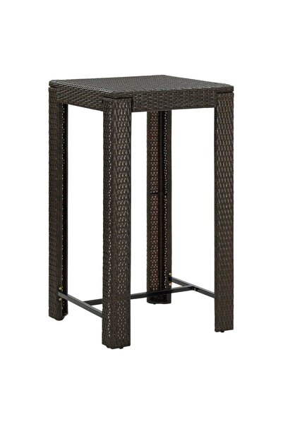 Concept Τραπέζι μπαρ κήπου, καφέ, 60,5 x 60,5 x 110,5 cm, πολυρατάν