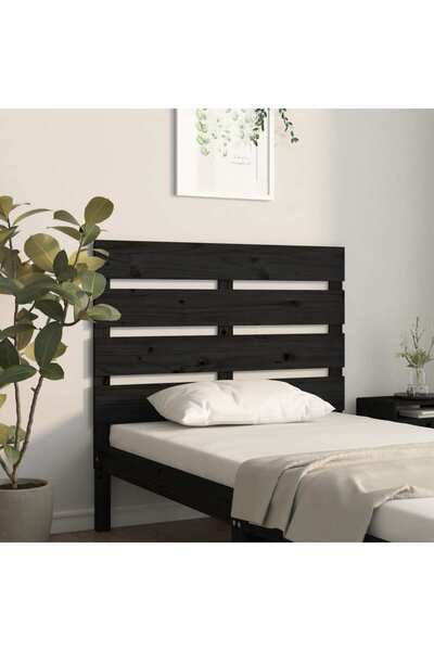 Concept Tăblie de pat, negru, 100x3x80 cm, lemn masiv de pin