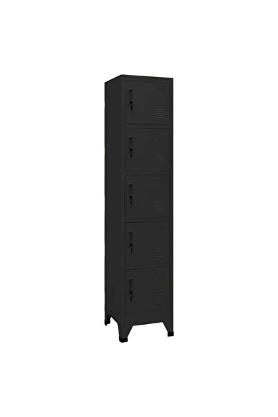 Concept Ντουλάπι αρχείων, μαύρο, 38x40x180 cm, ατσάλι