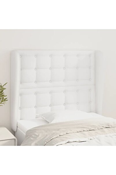 Concept Κομοδίνο με φτερά, λευκό, 93x23x118/128 cm, Δερμάτινο