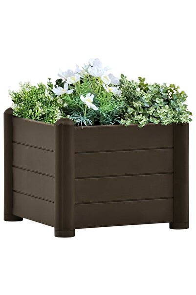 Concept Υπερυψωμένο παρτέρι κήπου, καφέ, 43x43x35 εκ., PP