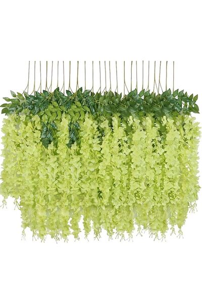 Arabest Wisteria Artificial Fake Flower,for Wedding Party Garden Outdoor Gree...