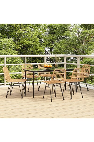 Concept Σετ επίπλων κήπου, 7 τεμάχια, πολυρατάν