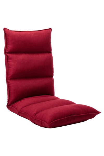 Concept Πτυσσόμενη καρέκλα δαπέδου, κόκκινο κρασί, ύφασμα