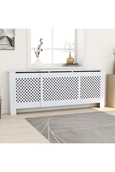Concept Radiator cover, white, 205 cm, MDF