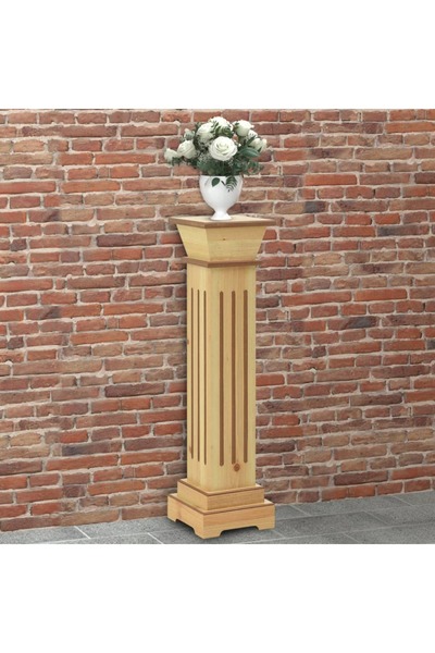 Concept Suport plante clasic în formă stâlp pătrat lemn 17x17x66 cm MDF