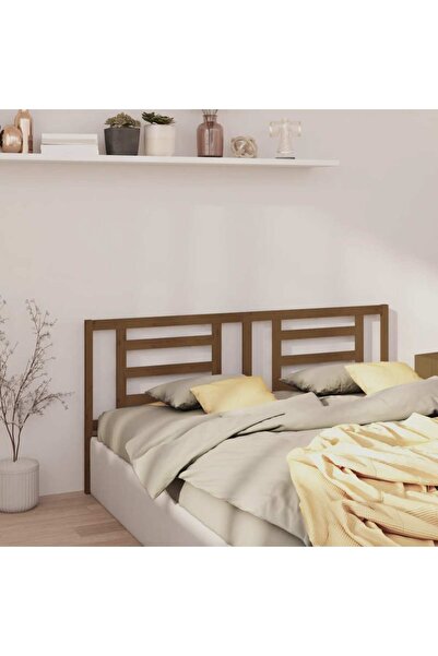 Concept Tăblie de pat, maro miere, 186x4x100 cm, lemn masiv de pin