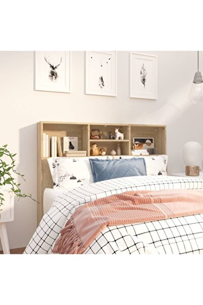 Concept Κεφαλάρι με ντουλάπα, δρυς sonoma, 120x19x103,5 εκ.