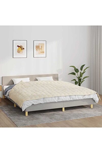 Concept Pătură cu greutăți, crem deschis, 155x220 cm, 11 kg, textil