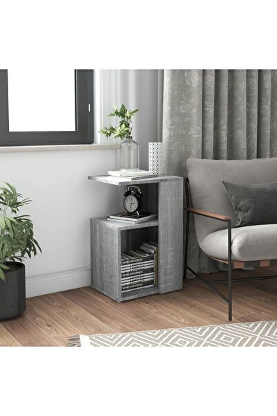 Concept Βοηθητικό τραπεζάκι, γκρι sonoma, 36x30x56 cm, επεξεργασμένο ξύλο
