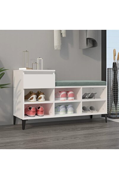 Concept Pantofar, alb, 102x36x60 cm, lemn compozit