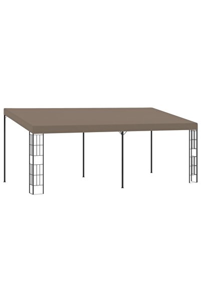 Concept Pavilion montat pe perete, gri taupe, 6 x 3 m, material textil