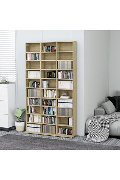Concept Dulap pentru CD-uri, stejar Sonoma, 102 x 23 x 177,5 cm, PAL