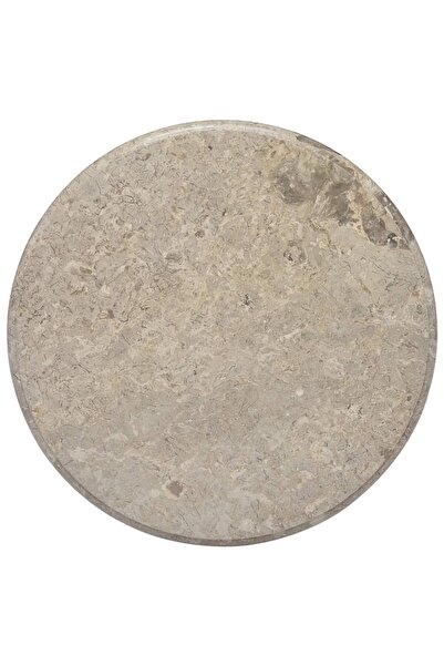 Concept Επιφάνεια τραπεζιού, γκρι, Ø60x2,5 cm, μάρμαρο