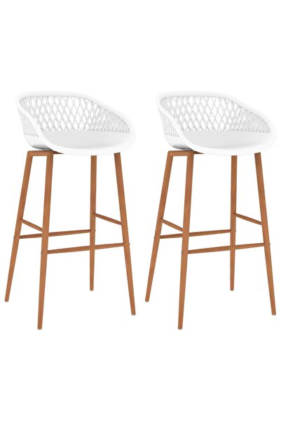 Concept Scaune de bar, 2 buc., alb