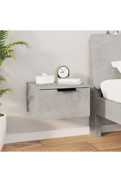 Concept Noptieră de perete, gri beton, 34x30x20 cm