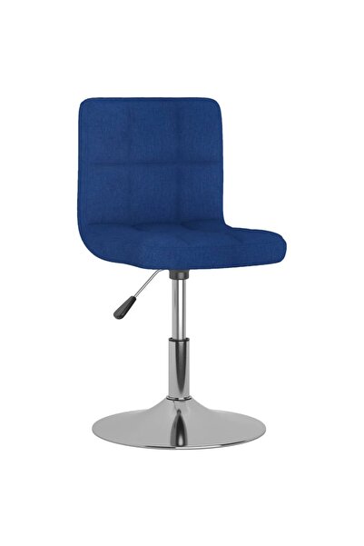 Concept Scaun de bucătărie pivotant, albastru, material textil