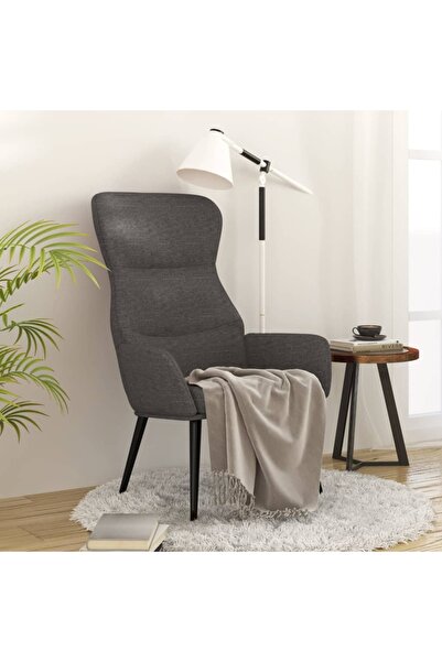 Concept Scaun de relaxare, gri închis, material textil