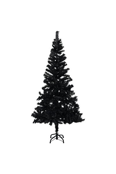 Concept Τεχνητό χριστουγεννιάτικο δέντρο με βάση, μαύρο, 210 cm, PVC