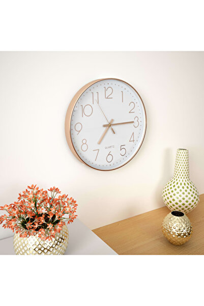 Concept Ceas de perete, auriu rose, 30 cm