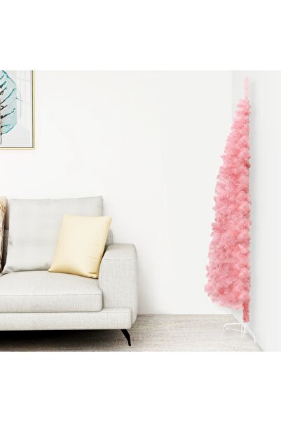 Concept Ημίλεπτο χριστουγεννιάτικο δέντρο με βάση, ροζ, 150 εκ.