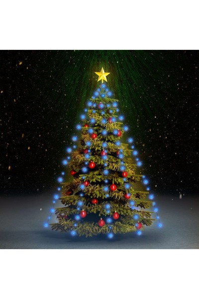 Concept Instalație brad de Crăciun cu 180 LED-uri albastru 180 cm