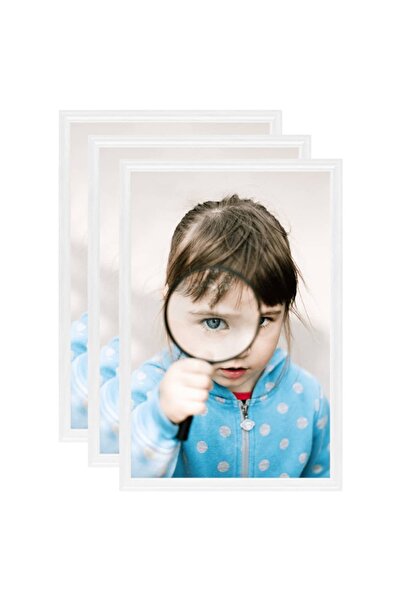 Concept Κορνίζες κολάζ φωτογραφιών για τοίχο/τραπέζι, 3 τεμ. λευκές, 21x29,7 ...