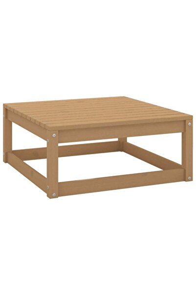 Concept Taburet de grădină, maro miere, 70x70x30 cm, lemn masiv de pin