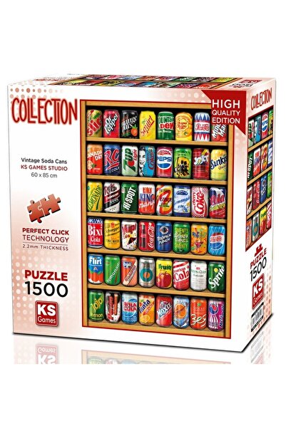 Ks Games 1500 Parça Eski İçecek Kutuları Puzzle - 22042