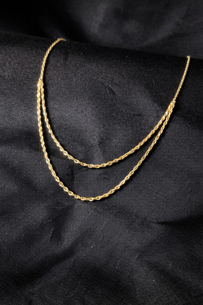 Altınkesesi 14 Ayar Zarif Kolye İtalyan Halat