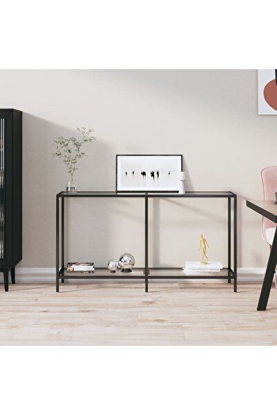 Concept Τραπέζι κονσόλας, Διαφανές, 140x35x75,5 cm, σκληρυμένο γυαλί