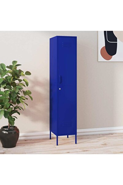 Concept Dulap de vestiar, bleumarin, 35x46x180 cm, oțel